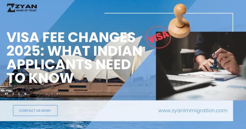 Visa fee changes 2025