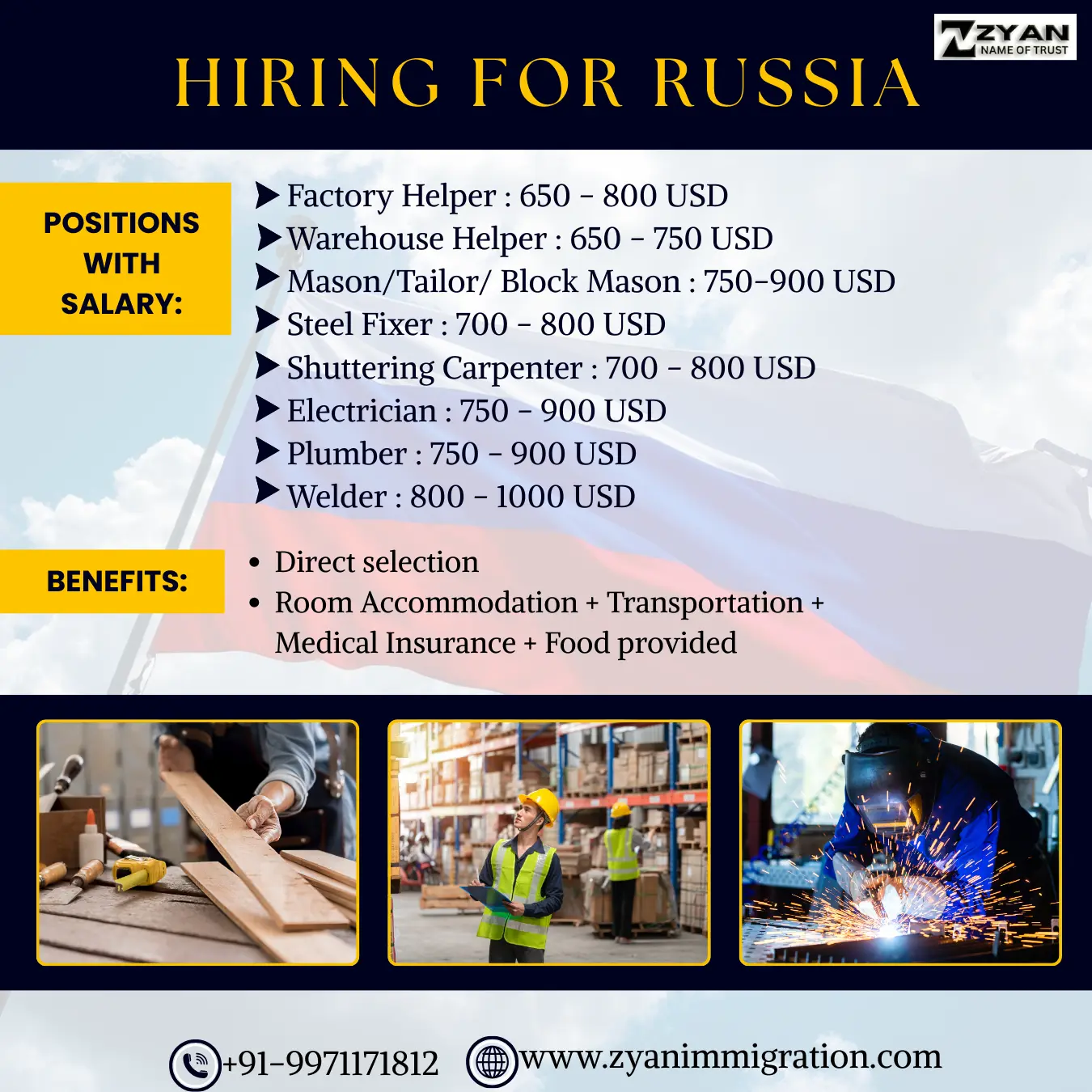 Yellow and Drak blue Modern Warehouse Storage Services Instagram Post