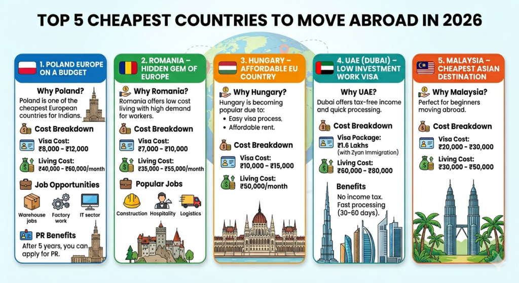 top 5 affordable destinations for moving abroad 2026
