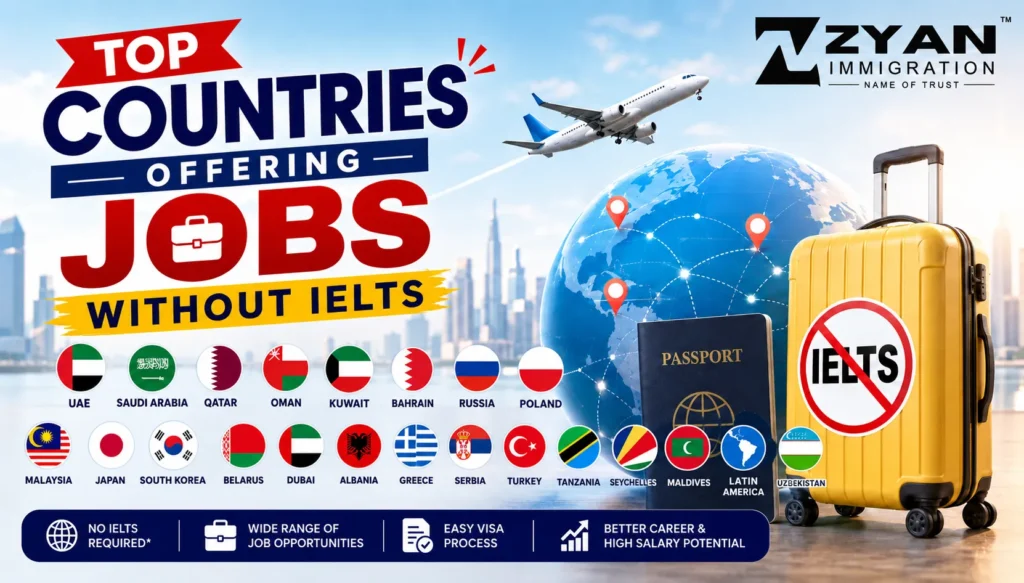 Jobs Without IELTS: Powerful Countries for Work in 2026!
