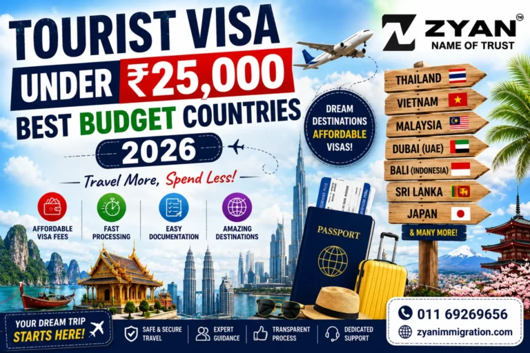 Tourist Visa Under ₹25000 | Best Budget Countries 2026